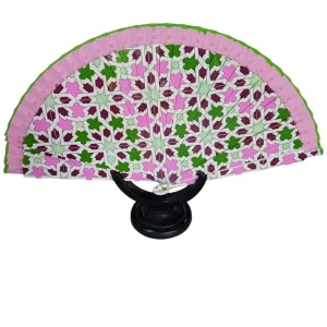 Abanico A19 Rosa y verde