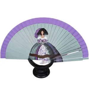 Abanico Menina morado lila