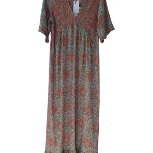 Vestido largo rosa LD-2436