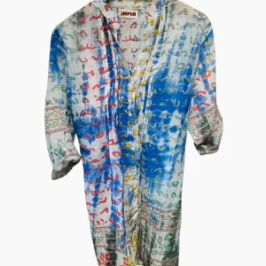 Vestido botones corto