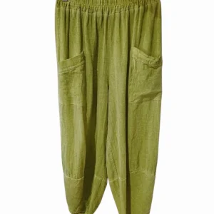 Pantalón lino bolsas grande 88419