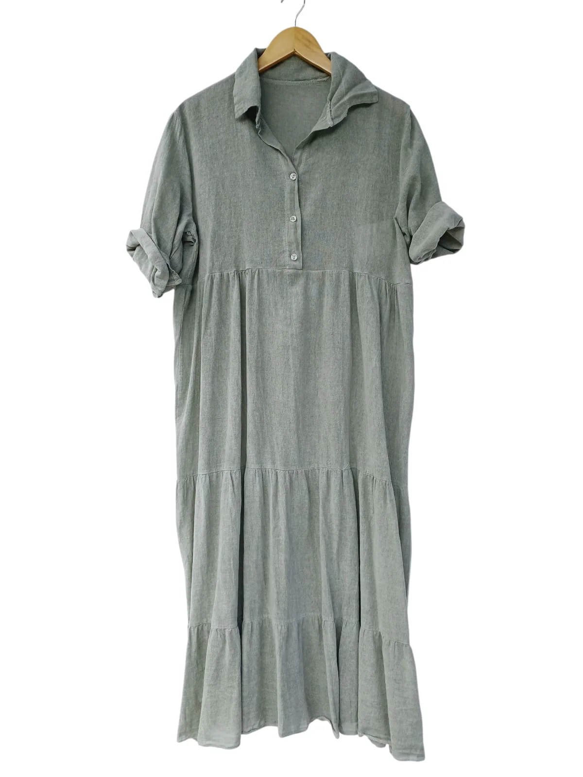 Vestido largo algodón 8570