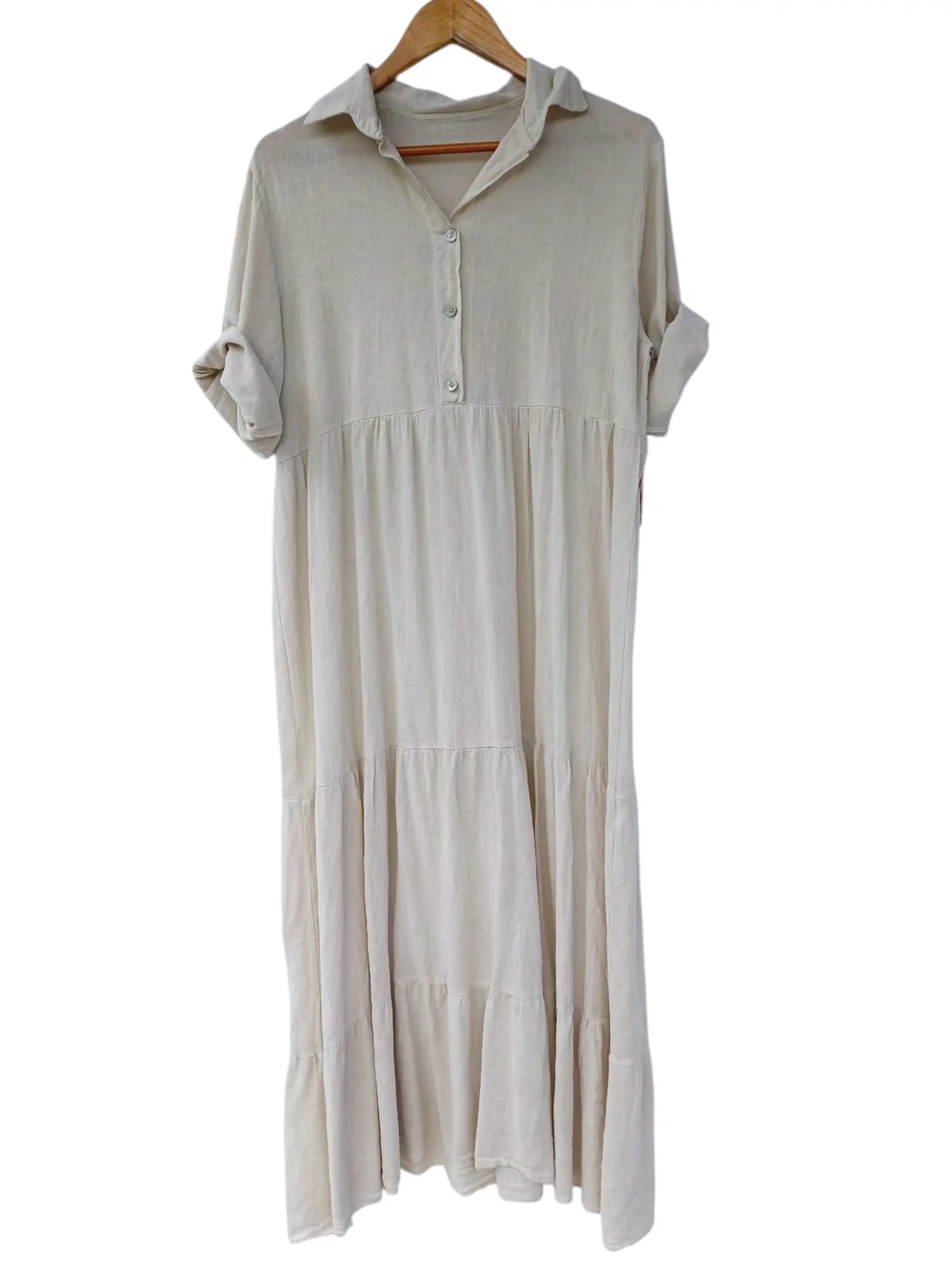 Vestido largo algodón 8570 - Imagen 3