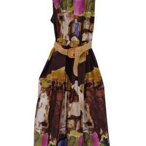 Vestido largo  algodón L  12189