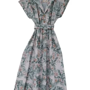 Vestido largo  algodón L  12129