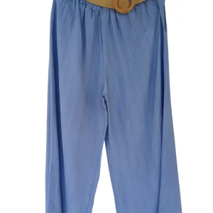 Pantalón lisa  cinturón 7503