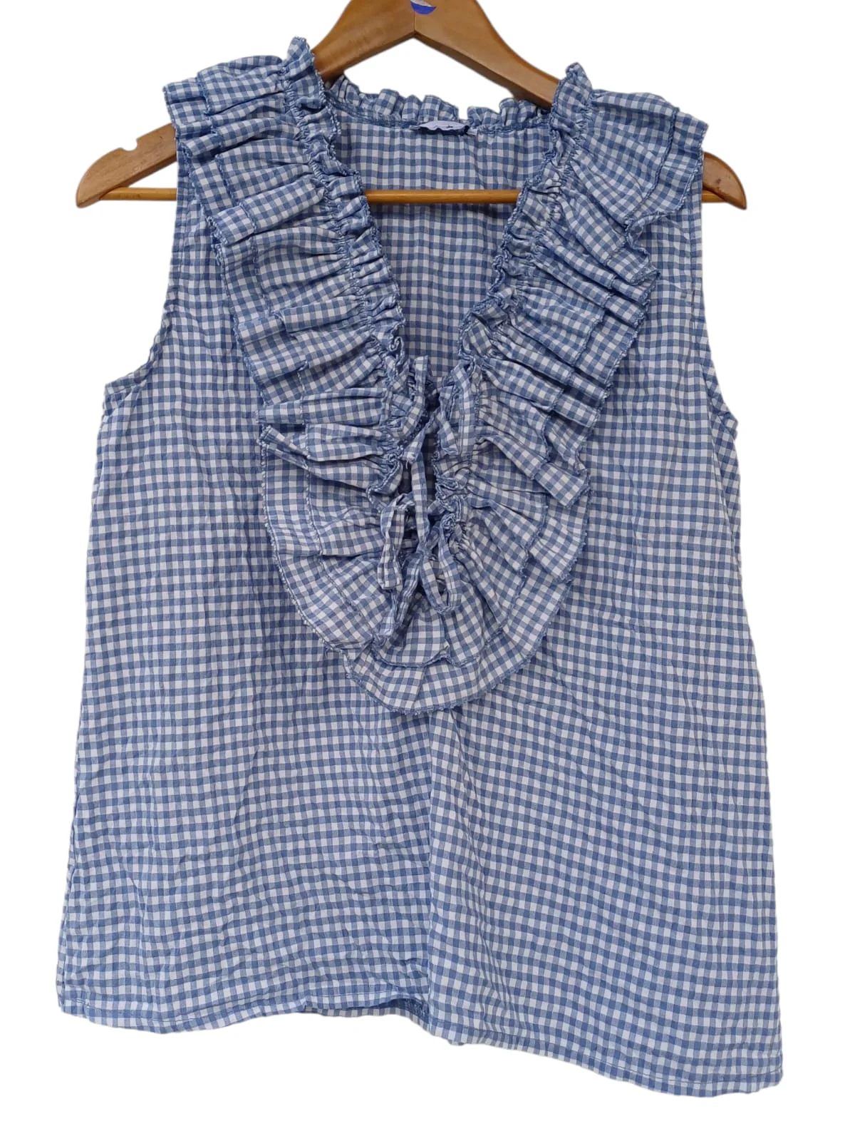 Blusa manga sisa volantes 7302