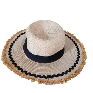 Sombrero beige tejido