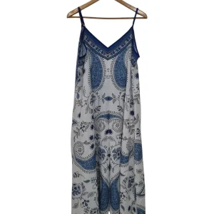 Vestido largo azul 0000