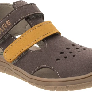 SANDALIAS MARRÓN Y OCRE