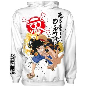 Sudadera One Piece Luffy Red Hawk