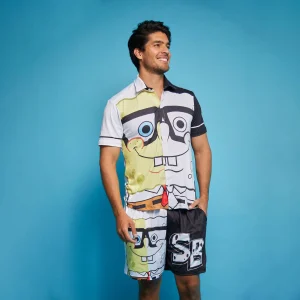 Conjunto Camisa Pijama Bob Esponja Colorless