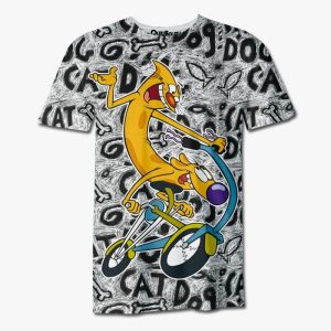Playera Pijama CatDog Bike