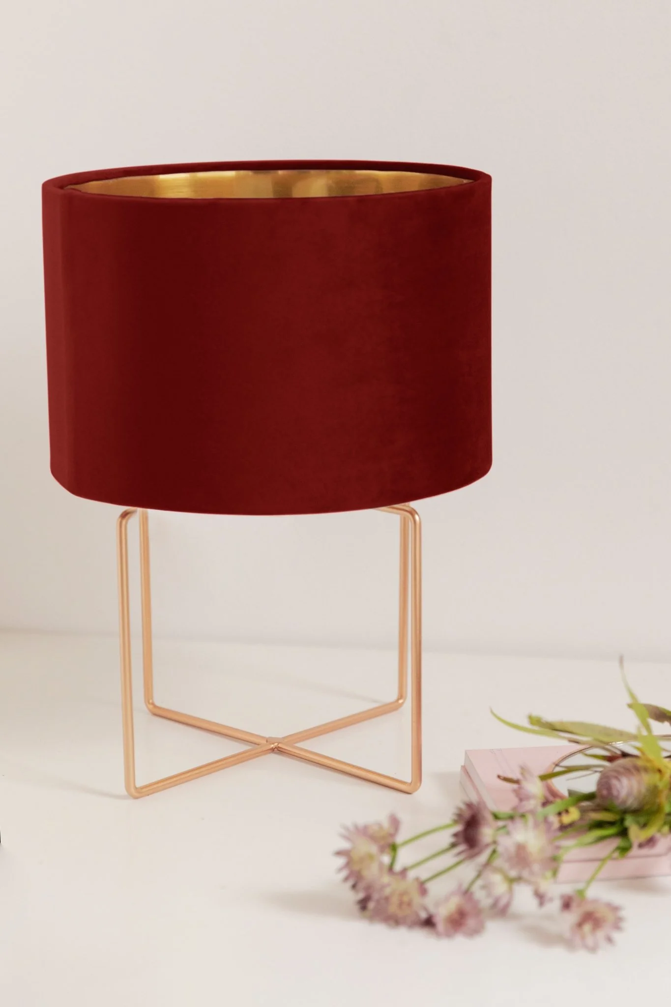 Lampara Gracy Dorada Rojo Cereza 路 Deco 路