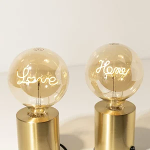 Lampara Love Dorada · Deco ·