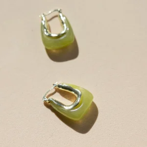 Pendientes Glossy Diana Lime · Wisteria ·