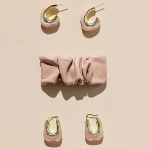 Pendientes Glossy Diana Pink · Wisteria ·