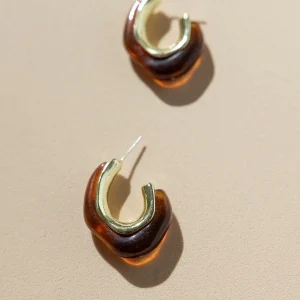 Pendientes Glossy Karina Brandy · Wisteria ·