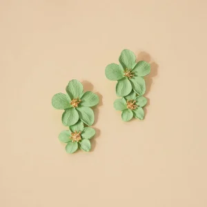 Pendientes Orchid Verde · Le Palmier ·