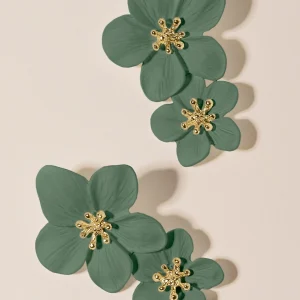 Pendientes Orchid Verde · Rivera ·