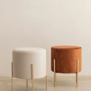 Puf Apilable Gemma Mandarina · Deco ·