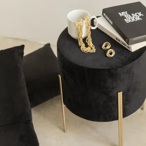 Puf Apilable Gemma Negro · Deco ·