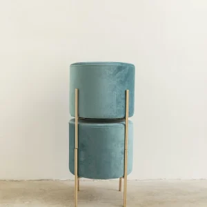 Puf Apilable Gemma Turquesa · Deco ·