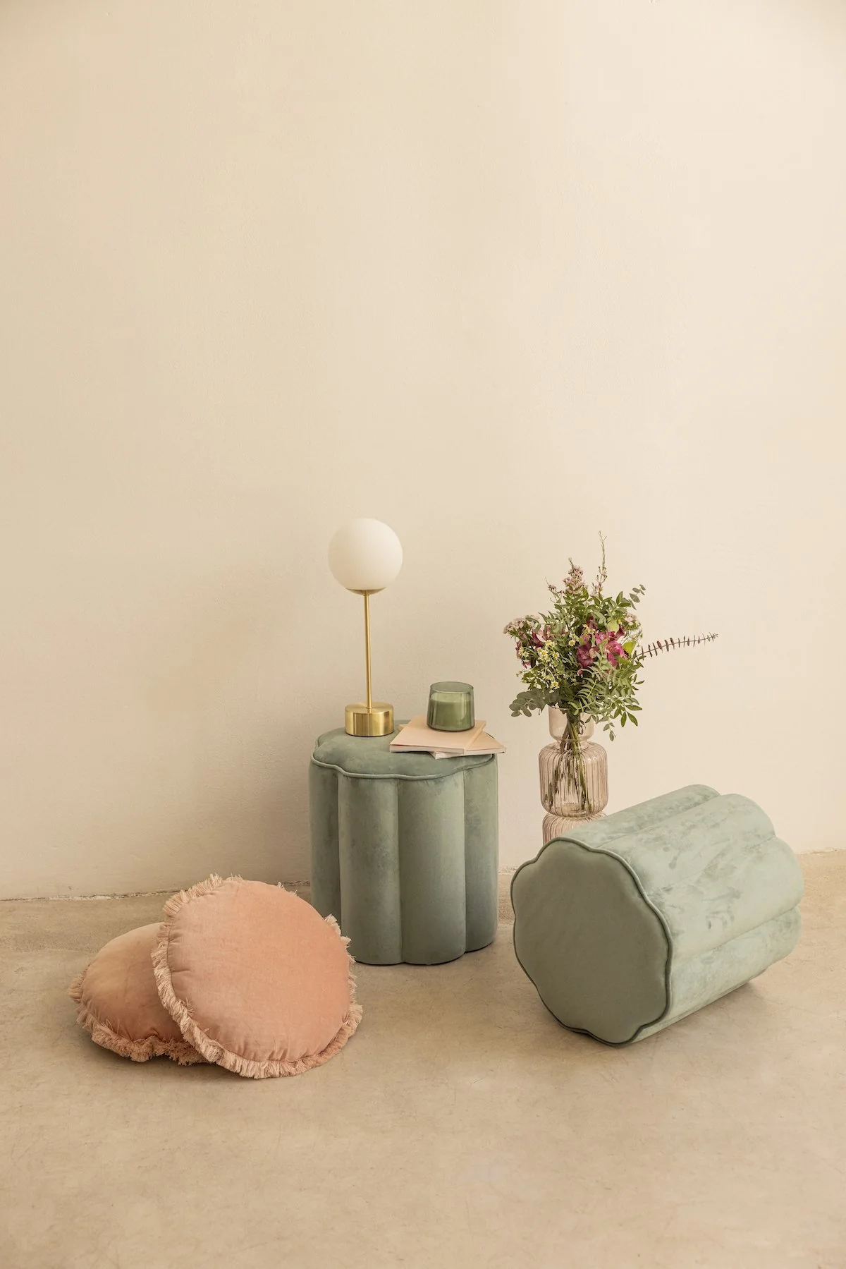 Puf Ava Bleu 路 Deco 路