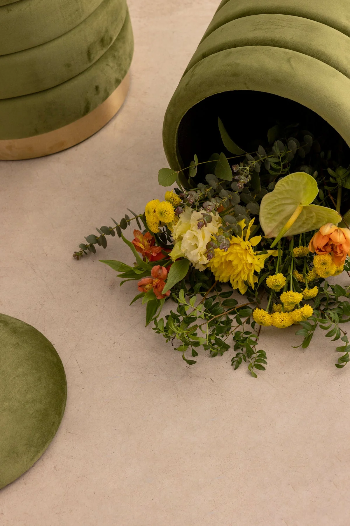 Puf Brianda Oliva Grande 路 Deco 路