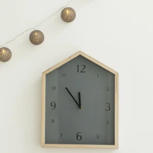 Reloj Casita Gris · Deco ·