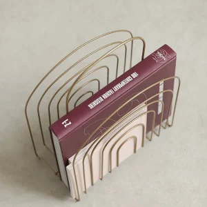 Revistero Lulu Dorado · Deco ·